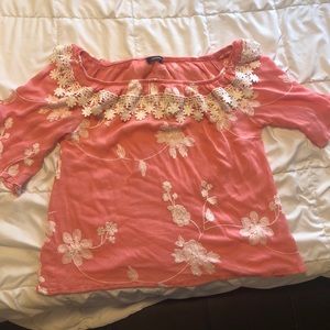 Lacy Peach Top!
